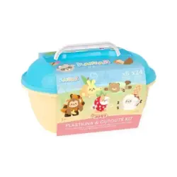 Jovi Kawaii Cofre con 24 Barras de Plastilina 15gr + Modeladores + Recortables - Sin Gluten - Base Vegetal - No se Seca - Colore