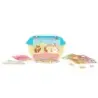 Jovi Kawaii Cofre con 24 Barras de Plastilina 15gr + Modeladores + Recortables - Sin Gluten - Base Vegetal - No se Seca - Colore