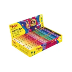Jovi Expositor de 30 Pastillas de Plastilina 50gr - 100% Vegetal - Muy Moldeable - No Se Seca - Colores Mezclables - Colores Sur