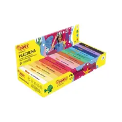 Jovi Expositor de 15 Pastillas de Plastilina 150gr - Muy Moldeable - No Se Seca - Sin Gluten - Colores Surtidos | Ahorro Imprimi
