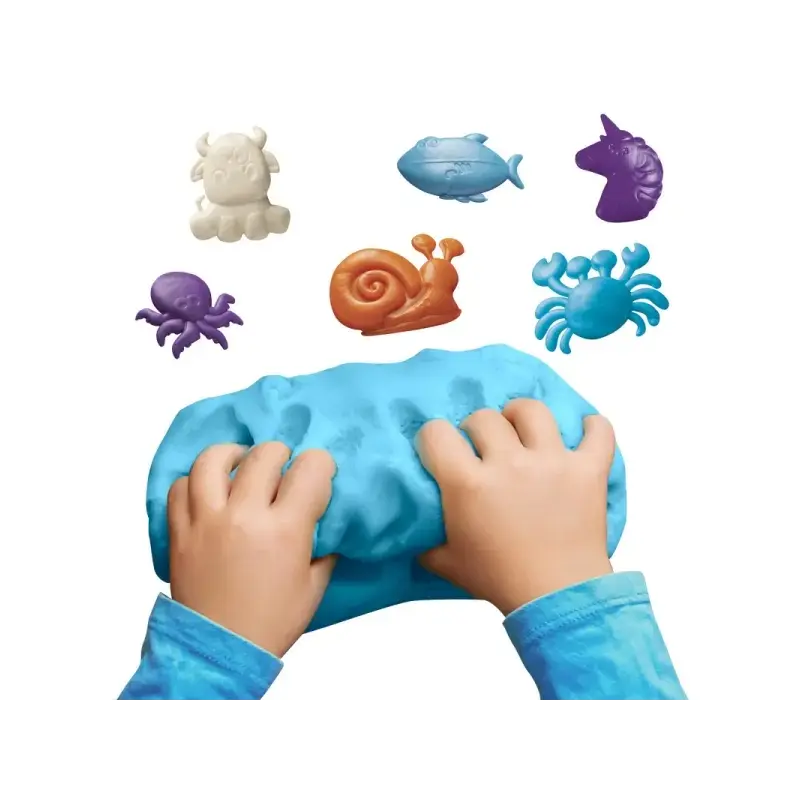 Carioca Baby Do Pack con 4 Botes de Pasta de Modelar 150ml - Super Ligera, Elastica y Maleable - Ideal para Primeras Experiencia