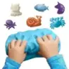 Carioca Baby Do Pack con 4 Botes de Pasta de Modelar 150ml - Super Ligera, Elastica y Maleable - Ideal para Primeras Experiencia