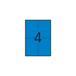 Apli Etiquetas Azules Permanentes 105.0 x 148.0mm 20 Hojas | Ahorro Imprimiendo