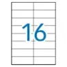 Apli Etiquetas Blancas Permanentes para Laser 105.0 x 37.0mm 250 Hojas | Ahorro Imprimiendo