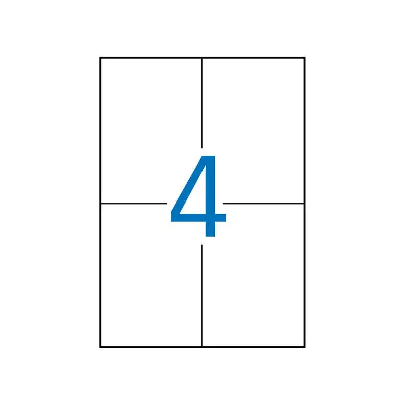 Apli Etiquetas Blancas Permanentes 105.0 x 148.0mm 10 Hojas | Ahorro Imprimiendo
