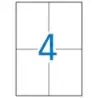 Apli Etiquetas Blancas Permanentes 105.0 x 148.0mm 10 Hojas | Ahorro Imprimiendo