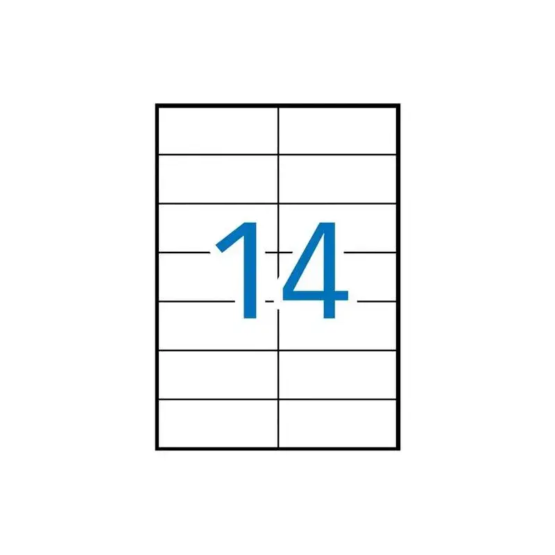 Apli Pack de 1.400 Etiquetas 105x42.4mm - Adhesivo Permanente - Cantos Rectos - Color Blanco | Ahorro Imprimiendo