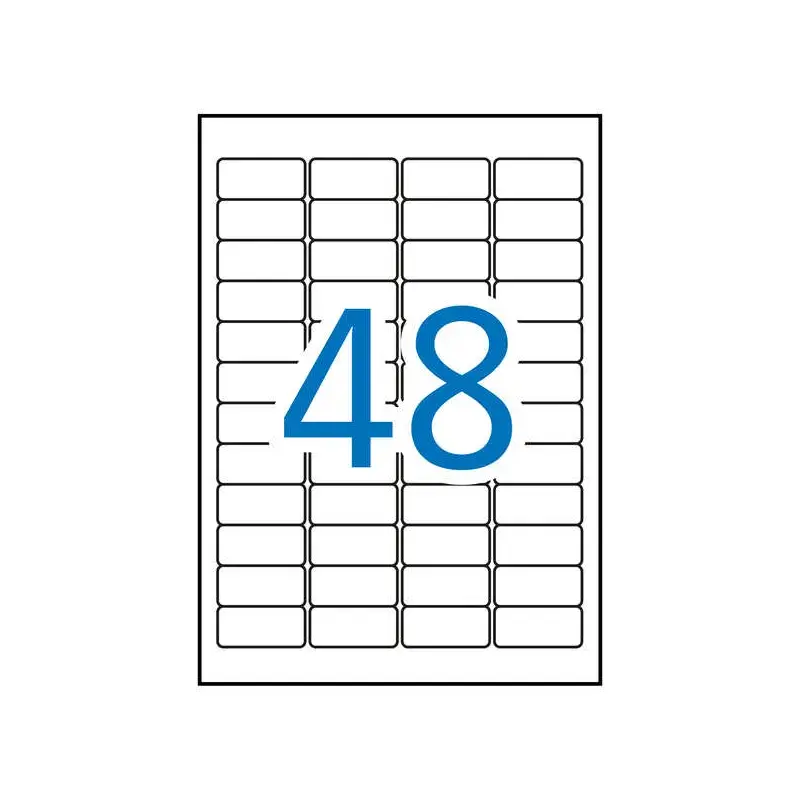 Apli Pack de 960 Etiquetas Blancas Resistentes Intemperie - Tamaño 45.7x21.2mm - 20 Hojas x 48 Etiquetas | Ahorro Imprimiendo