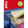 Apli Pack de 100 Etiquetas Extrafuertes 210x 297mm - Cantos Rectos - Adhesivo Permanente Extrafuerte - Color Blanco | Ahorro Imp