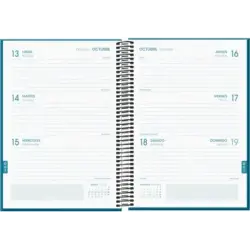 Dohe System Agenda Escolar 25/26 Espiral A5 - Semana Vista - Papel 70g/m2 - Cubierta de Carton Plastificado - Color Azul | Ahorr