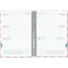 Dohe Cherry Agenda Escolar 25/26 Espiral A5 - Semana Vista - Papel 70g/m2 - 4 Hojas de Pegatinas - Cubierta de Carton Plastifica