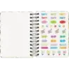 Dohe WWF Tropic Agenda Escolar 25/26 Espiral Wire’o A6 - Dia Pagina - Papel 80g/m2 - 4 Hojas de Pegatinas - Cubierta de Carton P