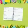 Finocam Cool Agenda Escolar 26/27 - Semana Vista Horizontal - Formato 8º - 120x164mm - Tapas de Carton Forrado - Papel de 80g/m2