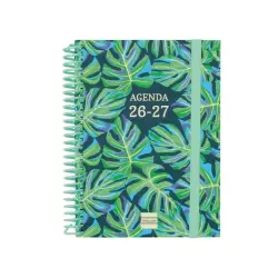 Finocam Diva Agenda Escolar 26/27 - Semana Vista Horizontal - Formato 8º - 120x164mm - Tapas de Carton Forrado - Papel de 80g/m2