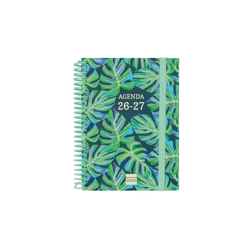 Finocam Diva Agenda Escolar 26/27 - Semana Vista Horizontal - Formato 8º - 120x164mm - Tapas de Carton Forrado - Papel de 80g/m2