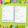 Finocam Cool Agenda Escolar 26/27 - Semana Vista Horizontal - Formato 4º - 155x212mm - Tapas de Carton Forrado - Papel de 80g/m2