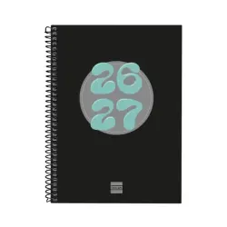 Finocam Cool Agenda Escolar 26/27 - Semana Vista Horizontal - Formato 4º - 155x212mm - Tapas de Carton Forrado - Papel de 80g/m2