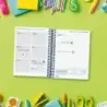 Finocam Cool Agenda Escolar 26/27 - 1 Dia por Pagina - Formato 8º - 120x164mm - Tapas de Carton Forrado - Papel de 80g/m2 - Espi