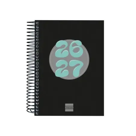Finocam Cool Agenda Escolar 26/27 - 1 Dia por Pagina - Formato 8º - 120x164mm - Tapas de Carton Forrado - Papel de 80g/m2 - Espi