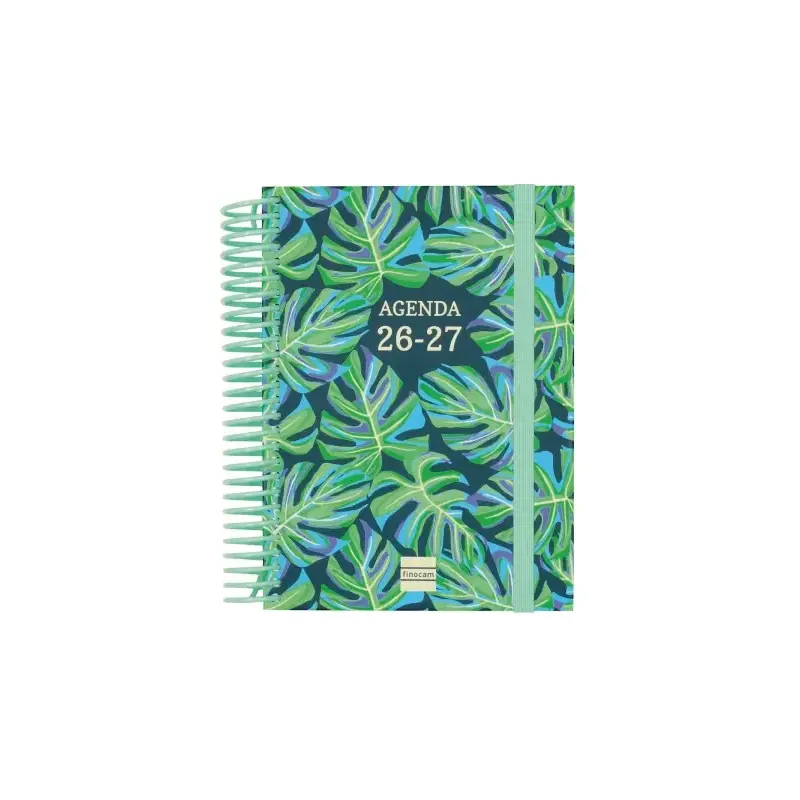 Finocam Diva Agenda Escolar 26/27 - 1 Dia por Pagina - Formato 8º - 120x164mm - Tapas de Carton Forrado - Papel de 80g/m2 - Espi
