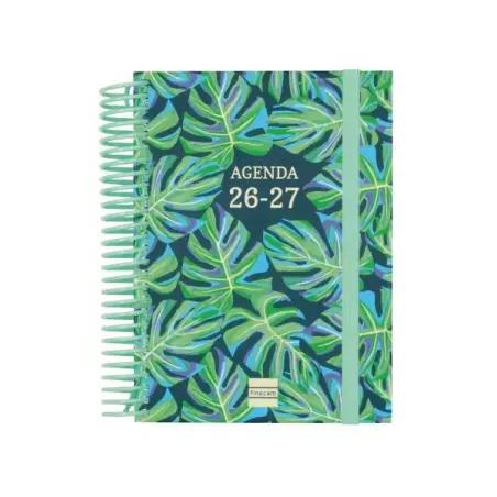 Finocam Diva Agenda Escolar 26/27 - 1 Dia por Pagina - Formato 8º - 120x164mm - Tapas de Carton Forrado - Papel de 80g/m2 - Espi