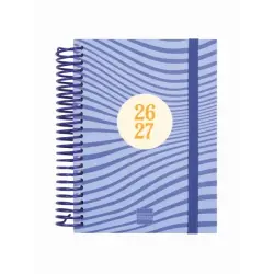 Finocam Diva Agenda Escolar 26/27 - 1 Dia por Pagina - Formato 8º - 120x164mm - Tapas de Carton Forrado - Papel de 80g/m2 - Espi