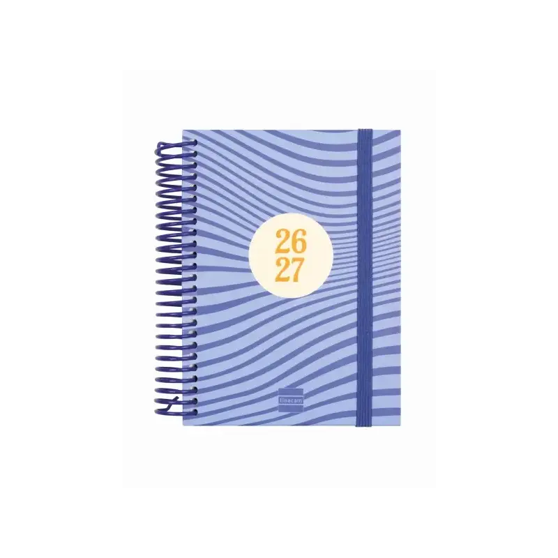 Finocam Diva Agenda Escolar 26/27 - 1 Dia por Pagina - Formato 8º - 120x164mm - Tapas de Carton Forrado - Papel de 80g/m2 - Espi