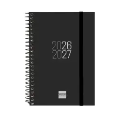 Finocam Espir Agenda Escolar 26/27 - Semana Vista Horizontal - Formato E8 - 120x171mm - Tapas de Polipropileno - Papel de 80g/m2