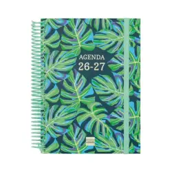 Finocam Diva Agenda Escolar 26/27 - 1 Dia por Pagina - Formato 4º - 155x212mm - Tapas de Carton Forrado - Papel de 80g/m2 - Espi