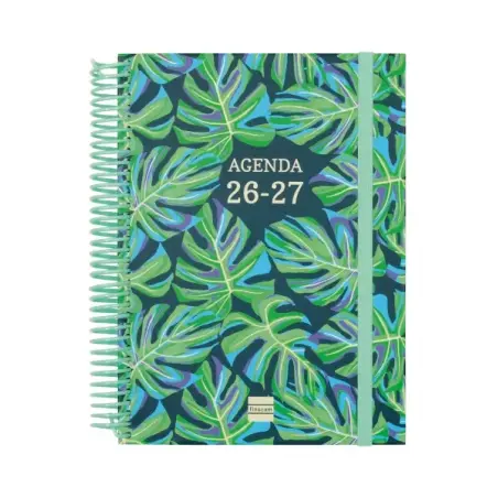 Finocam Diva Agenda Escolar 26/27 - 1 Dia por Pagina - Formato 4º - 155x212mm - Tapas de Carton Forrado - Papel de 80g/m2 - Espi