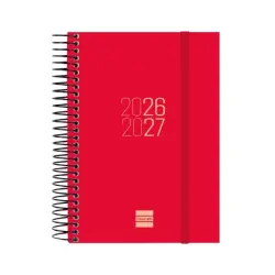 Finocam Espir Agenda Escolar 26/27 - 1 Dia por Pagina - Formato E8 - 120x171mm - Tapas de Polipropileno - Papel de 70g/m2 - Espi