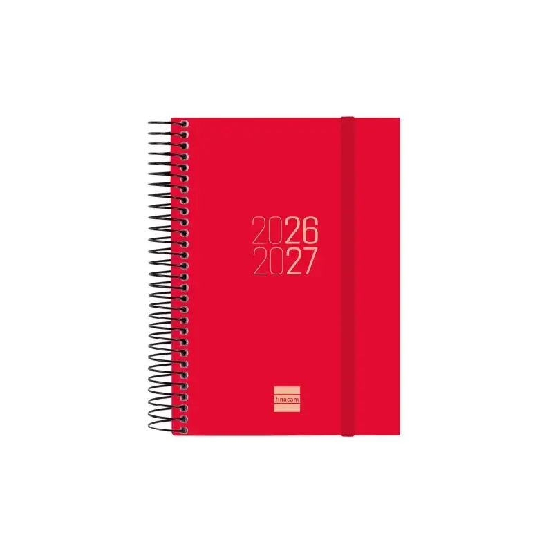 Finocam Espir Agenda Escolar 26/27 - 1 Dia por Pagina - Formato E8 - 120x171mm - Tapas de Polipropileno - Papel de 70g/m2 - Espi