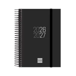 Finocam Espir Agenda Escolar 26/27 - 1 Dia por Pagina - Formato E8 - 120x171mm - Tapas de Polipropileno - Papel de 70g/m2 - Espi