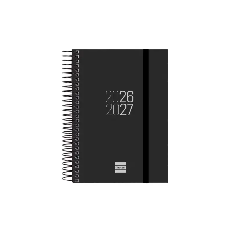 Finocam Espir Agenda Escolar 26/27 - 1 Dia por Pagina - Formato E8 - 120x171mm - Tapas de Polipropileno - Papel de 70g/m2 - Espi