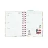 Finocam Talkual Agenda Escolar 26/27 - Semana Vista Horizontal - Formato 8º - 120x169mm - Tapa Dura - Papel de 100g/m2 - Espiral