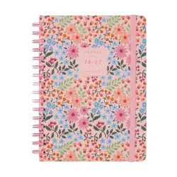 Finocam Moniquilla Agenda Escolar 26/27 - Semana Vista Horizontal - Formato E10 - 155x212mm - Tapa Dura - Papel de 80g/m2 - Espi