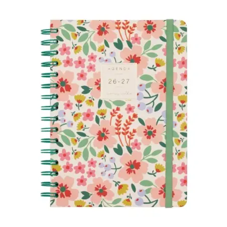 Finocam Moniquilla Agenda Escolar 26/27 - Semana Vista Horizontal - Formato E10 - 155x212mm - Tapa Dura - Papel de 80g/m2 - Espi