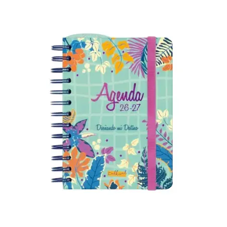 Finocam Talkual Agenda Escolar 26/27 - 1 Dia por Pagina - Formato 8º - 120x169mm - Tapa Dura - Papel de 80g/m2 - Espiral Metalic