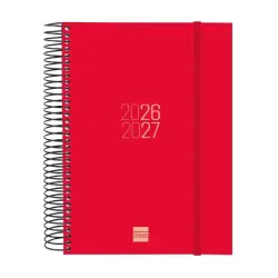 Finocam Espir Agenda Escolar 26/27 - 1 Dia por Pagina - Formato E10 - 155x212mm - Tapas de Polipropileno - Papel de 70g/m2 - Esp
