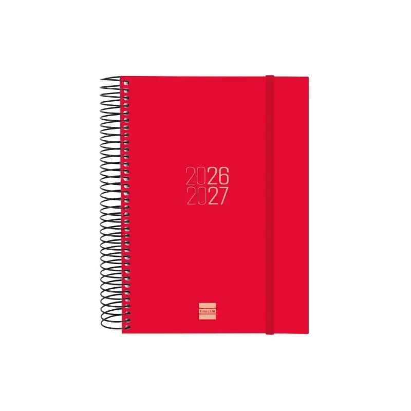 Finocam Espir Agenda Escolar 26/27 - 1 Dia por Pagina - Formato E10 - 155x212mm - Tapas de Polipropileno - Papel de 70g/m2 - Esp