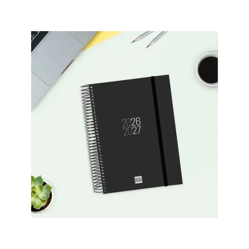 Finocam Espir Agenda Escolar 26/27 - 1 Dia por Pagina - Formato E10 - 155x212mm - Tapas de Polipropileno - Papel de 70g/m2 - Esp