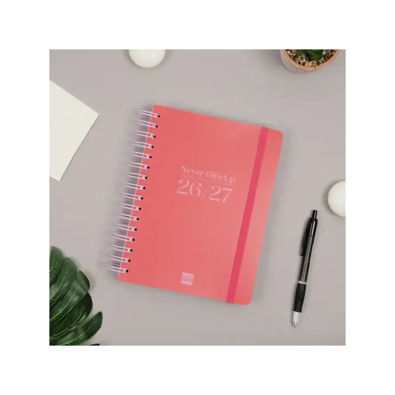 Finocam Cosmo Flex Agenda Escolar 26/27 - 1 Dia por Pagina - Formato 4º - 155x212mm - Tapas de Polipropileno - Papel de 80g/m2 -