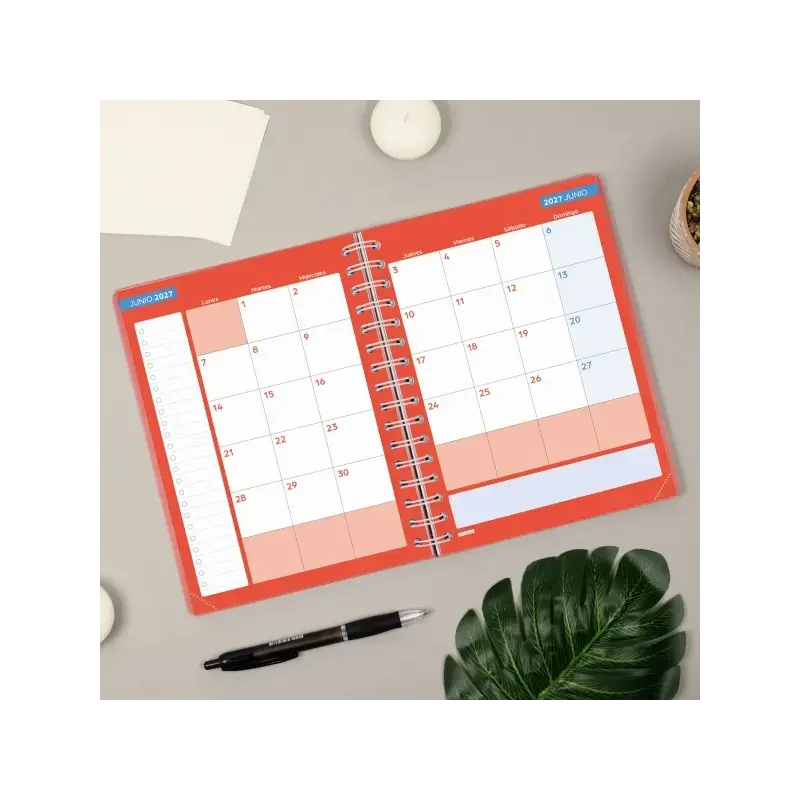Finocam Cosmo Flex Agenda Escolar 26/27 - 1 Dia por Pagina - Formato 4º - 155x212mm - Tapas de Polipropileno - Papel de 80g/m2 -