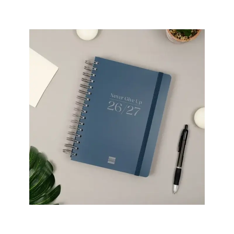 Finocam Cosmo Flex Agenda Escolar 26/27 - 1 Dia por Pagina - Formato 4º - 155x212mm - Tapas de Polipropileno - Papel de 80g/m2 -