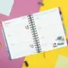 Finocam Talkual Agenda Escolar 26/27 - Semana Vista Horizontal - Formato 4º - 155x217mm - Tapa Dura - Papel de 100g/m2 - Espiral