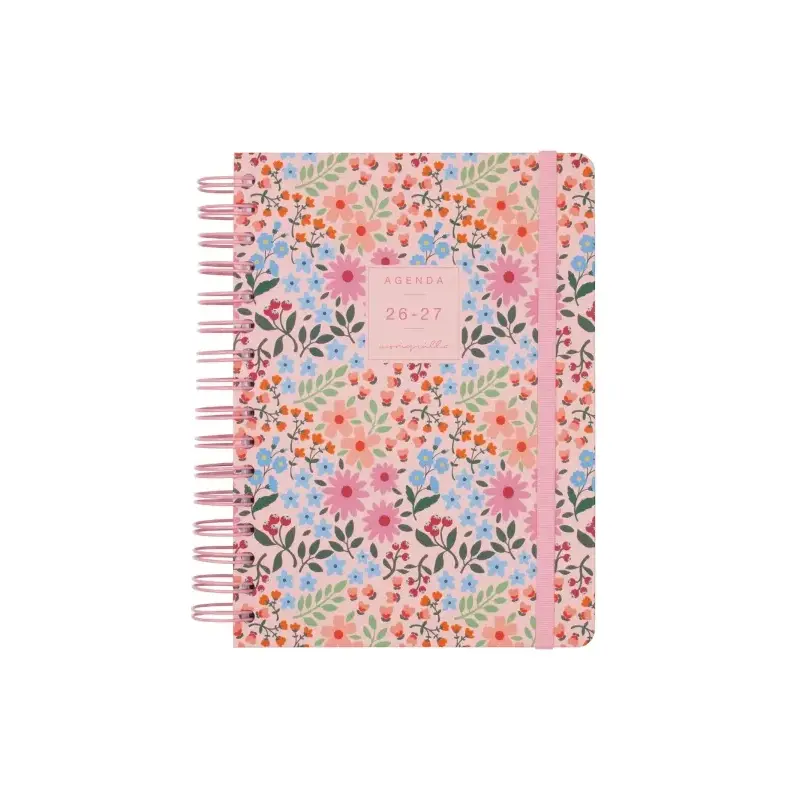Finocam Moniquilla Agenda Escolar 26/27 - 1 Dia por Pagina - Formato E10 - 155x212mm - Tapa Dura - Papel de 80g/m2 - Espiral Met