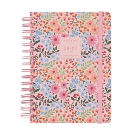 Finocam Moniquilla Agenda Escolar 26/27 - 1 Dia por Pagina - Formato E10 - 155x212mm - Tapa Dura - Papel de 80g/m2 - Espiral Met