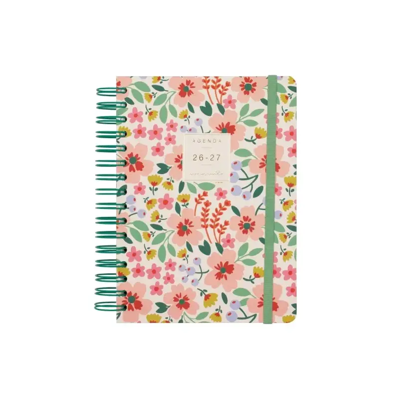 Finocam Moniquilla Agenda Escolar 26/27 - 1 Dia por Pagina - Formato E10 - 155x212mm - Tapa Dura - Papel de 80g/m2 - Espiral Met
