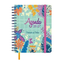 Finocam Talkual Agenda Escolar 26/27 - 1 Dia por Pagina - Formato 4º - 155x217mm - Tapa Dura - Papel de 80g/m2 - Espiral Metalic