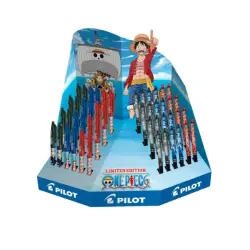 Pilot One Piece Expositor de 24 Boligrafos Frixion Ball + 24 Boligrafos Frixion Ball Plus - Borrables - Recargables - Colores Su